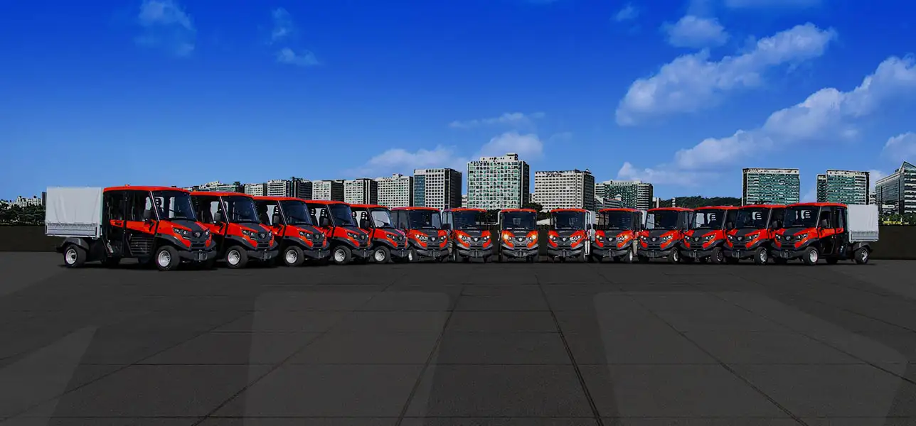 Flotte de petits camions électriques Alkè
