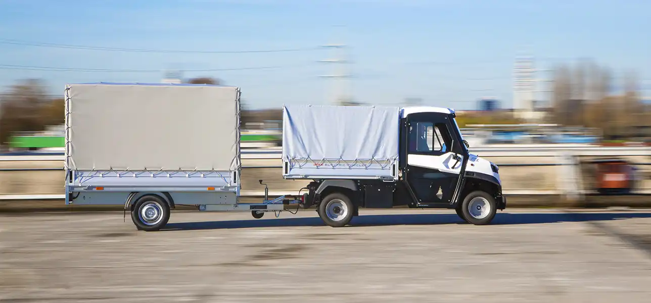 Camion benne simple cabine électrique pour le transport de marchandises