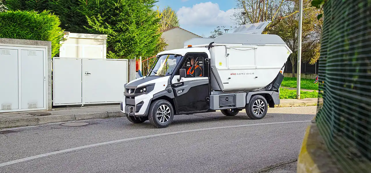 Vehículo ecológico para la recogida de residuos