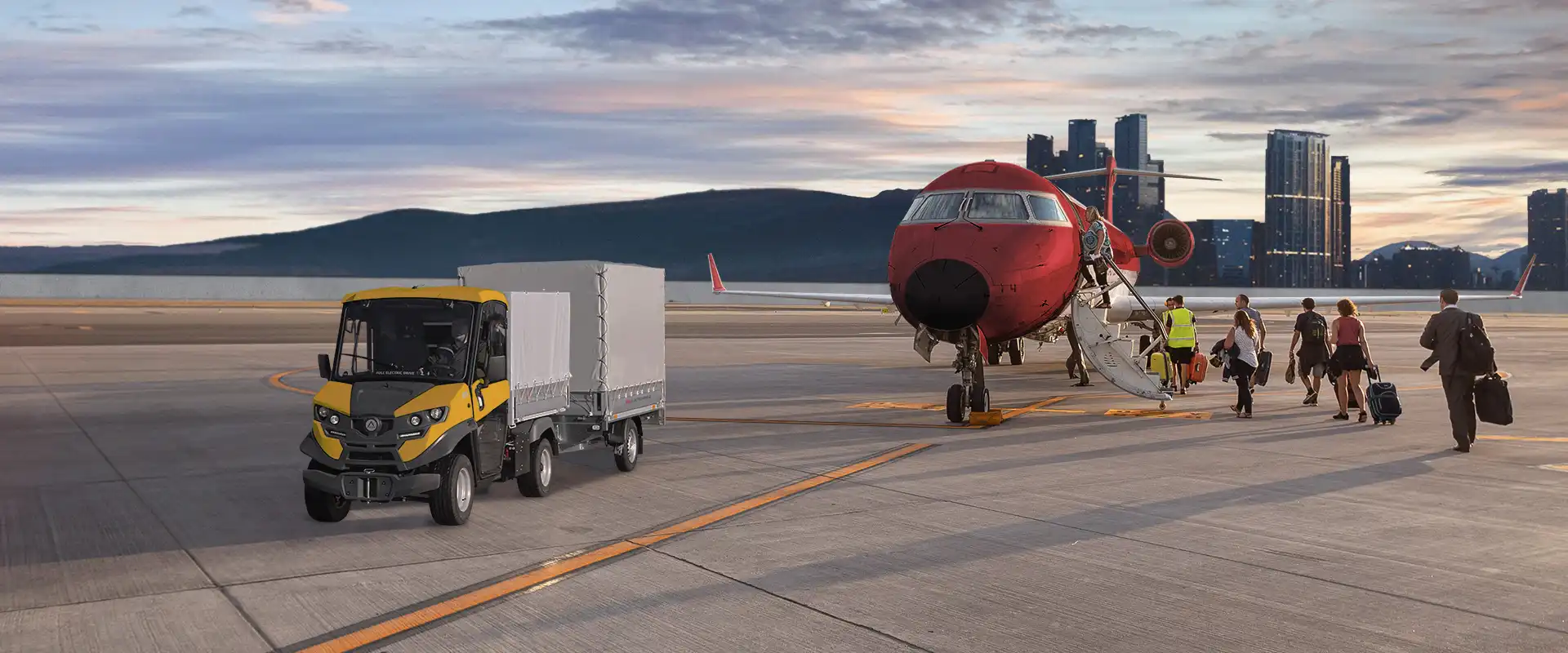 Vehicules electriques aeroportuaires ALKE'