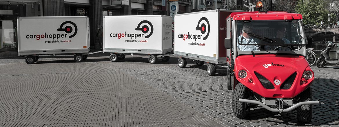 Cargohopper à Utrecht: Véhicules électriques pour le transport de colis