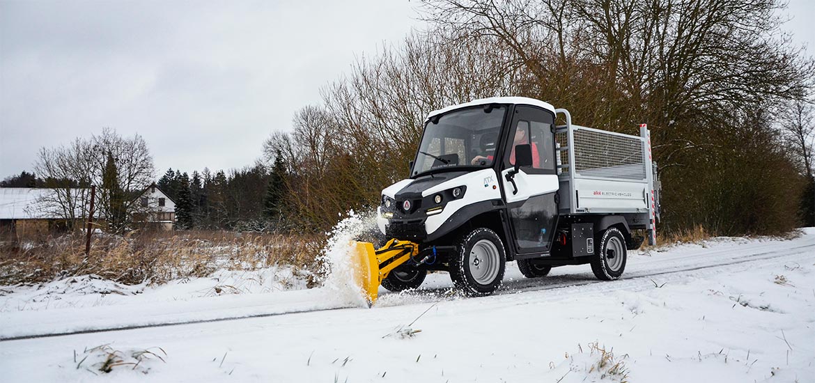 Véhicules électriques tout terrain de déneigement Alkè